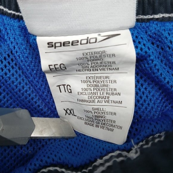 Speedo Swim Trunks Mens XXL Blue Swimwear‎ Shorts Beach Summer Pool - Picture 4 of 7